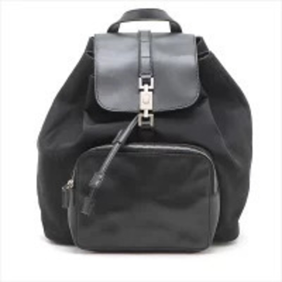 Gucci Handbags - Gucci Jackie x Leather Backpack Daypack Black
